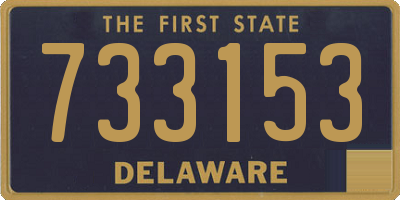 DE license plate 733153