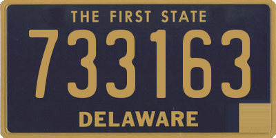 DE license plate 733163