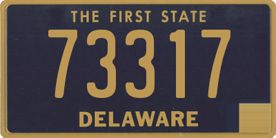 DE license plate 73317