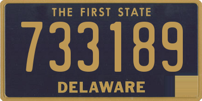 DE license plate 733189
