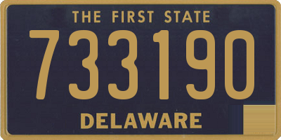 DE license plate 733190