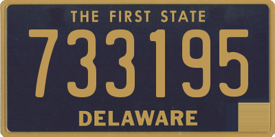 DE license plate 733195