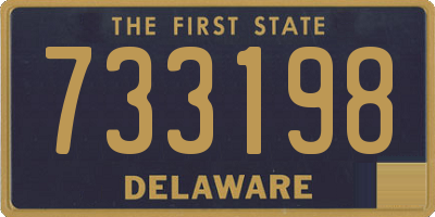 DE license plate 733198