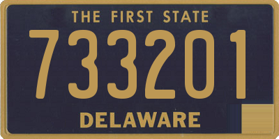 DE license plate 733201