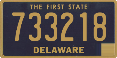 DE license plate 733218