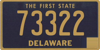 DE license plate 73322