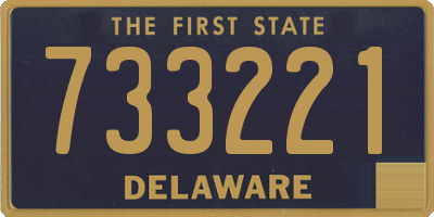 DE license plate 733221