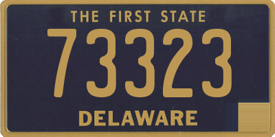 DE license plate 73323