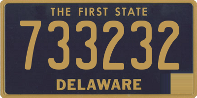 DE license plate 733232