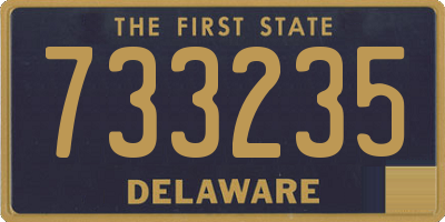DE license plate 733235