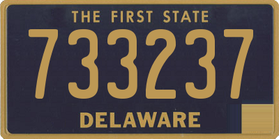 DE license plate 733237