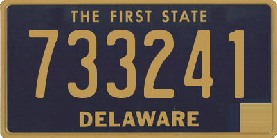 DE license plate 733241