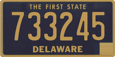 DE license plate 733245