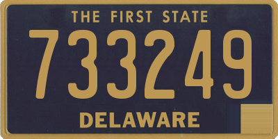 DE license plate 733249
