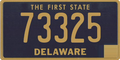 DE license plate 73325