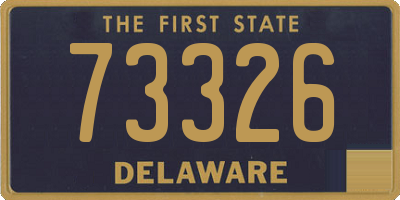 DE license plate 73326