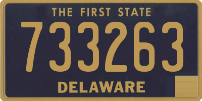 DE license plate 733263
