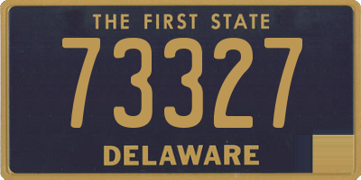 DE license plate 73327