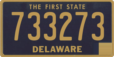 DE license plate 733273