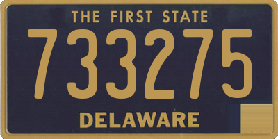 DE license plate 733275
