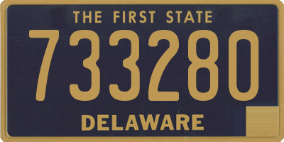 DE license plate 733280