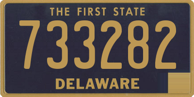 DE license plate 733282