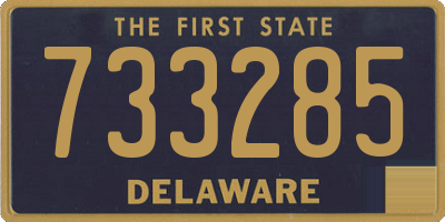 DE license plate 733285