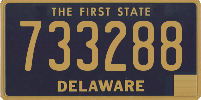 DE license plate 733288