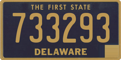 DE license plate 733293