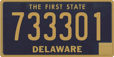 DE license plate 733301