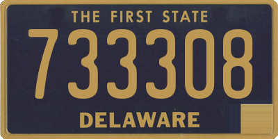 DE license plate 733308