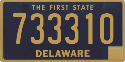 DE license plate 733310