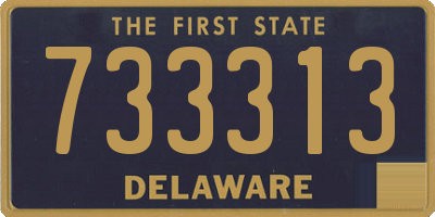 DE license plate 733313
