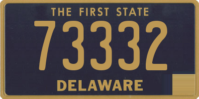 DE license plate 73332