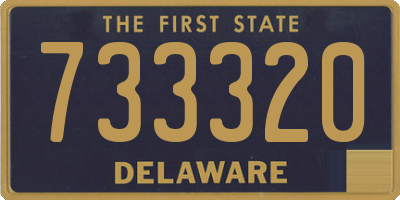 DE license plate 733320