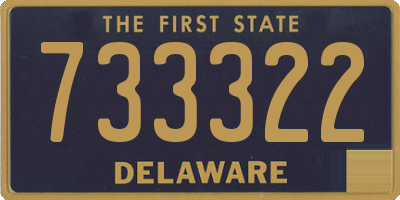 DE license plate 733322