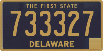 DE license plate 733327