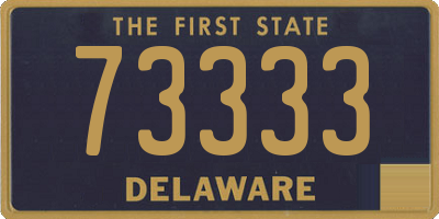 DE license plate 73333