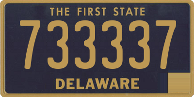 DE license plate 733337