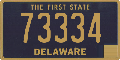 DE license plate 73334