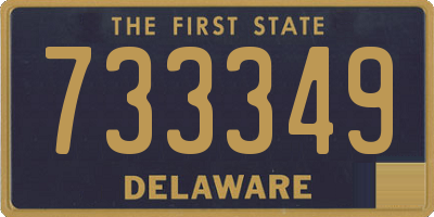 DE license plate 733349