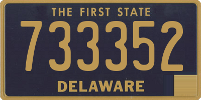 DE license plate 733352