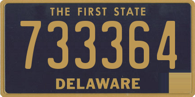 DE license plate 733364