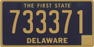 DE license plate 733371