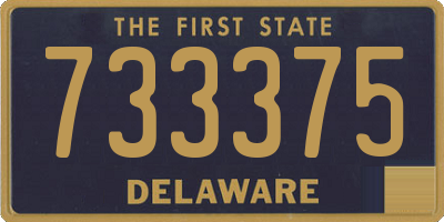 DE license plate 733375