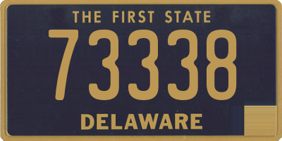 DE license plate 73338