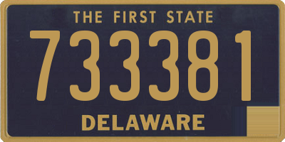 DE license plate 733381