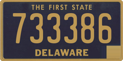 DE license plate 733386