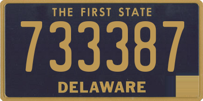 DE license plate 733387
