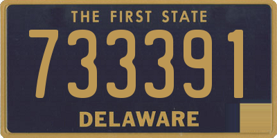 DE license plate 733391